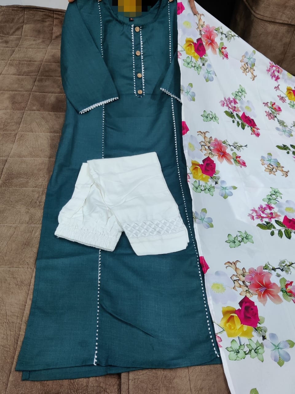 New Launching Magical Digital Print Kurti Set with Pant & Dupatta πΈπ₯
